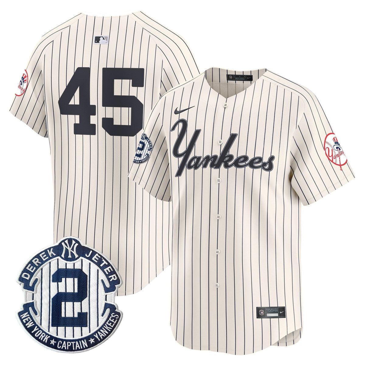 Men's Yankees Throwback Vapor Premier Limited Jersey V2 - All Stitched
