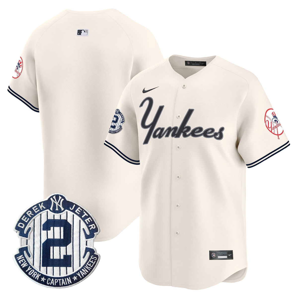 Men's Yankees Throwback Vapor Premier Limited Jersey V2 - All Stitched