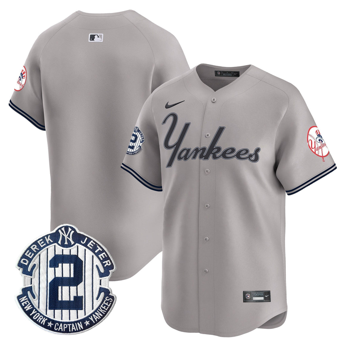 Men's Yankees Throwback Vapor Premier Limited Jersey V2 - All Stitched