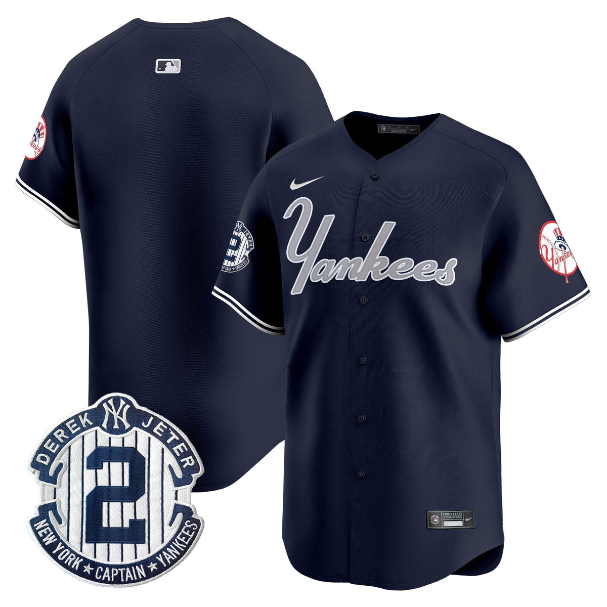 Men's Yankees Throwback Vapor Premier Limited Jersey V2 - All Stitched