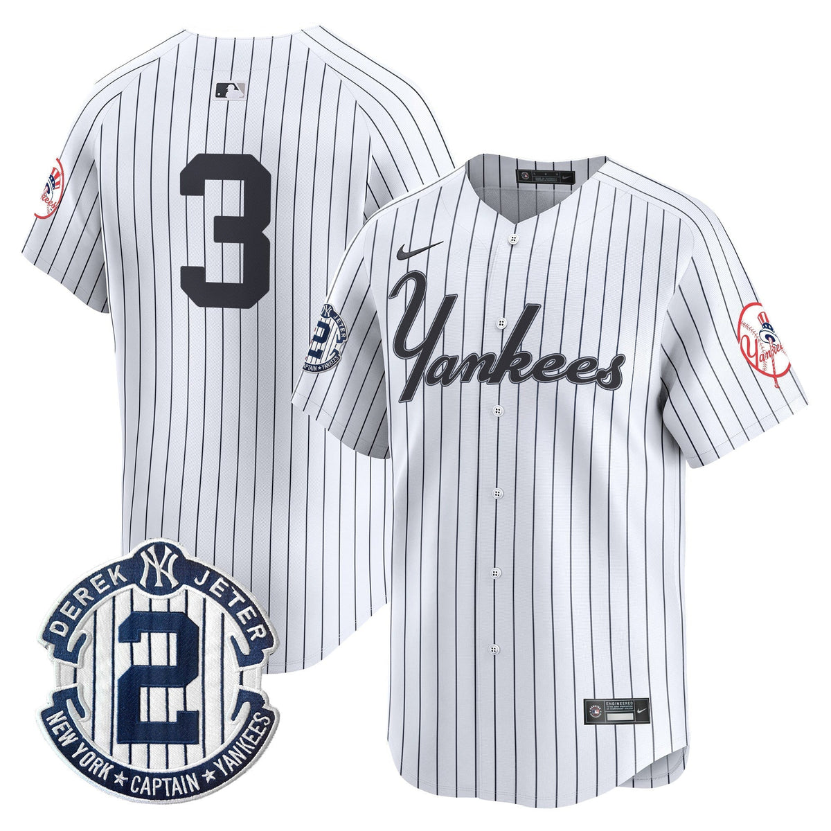 Men's Yankees Throwback Vapor Premier Limited Jersey V2 - All Stitched