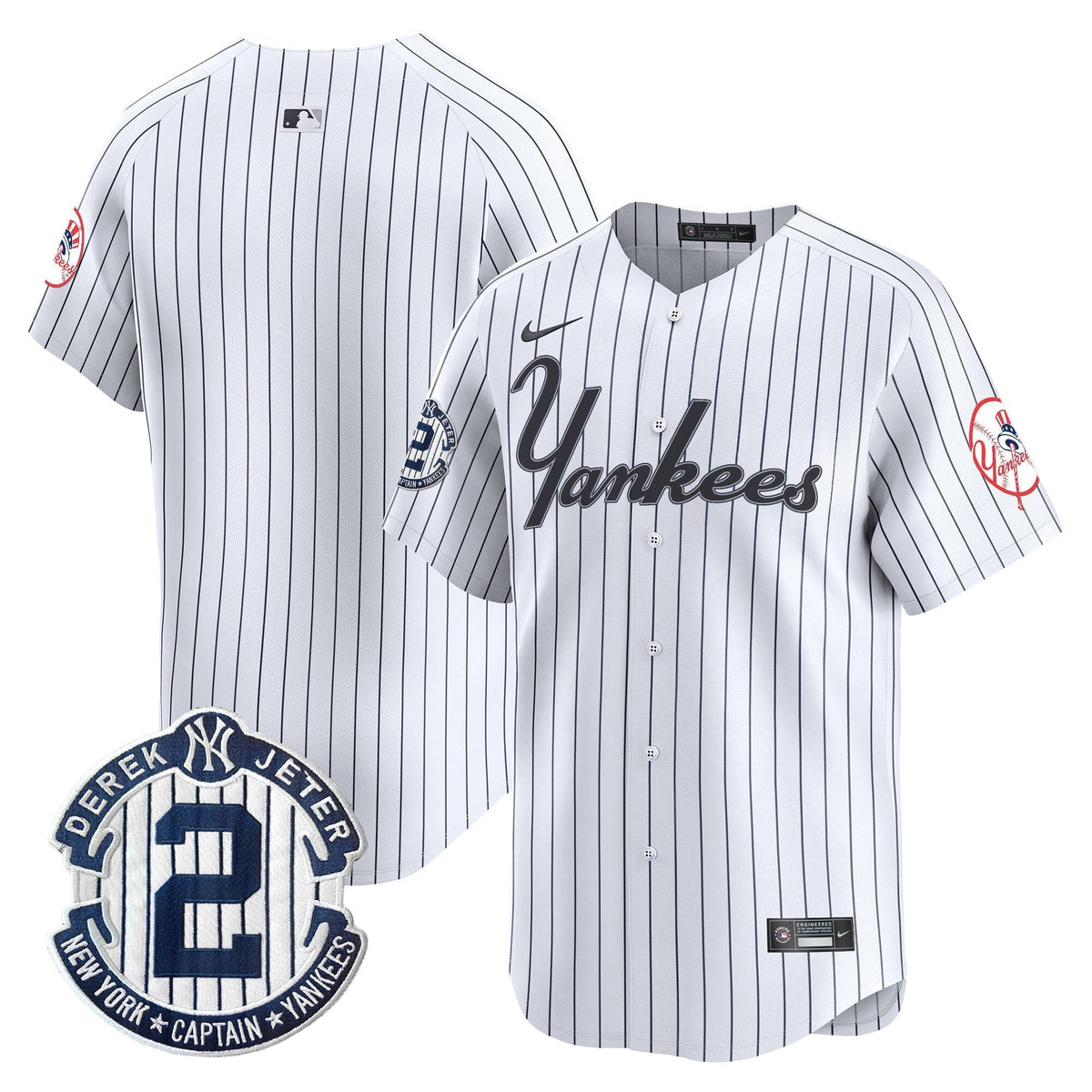 Men's Yankees Throwback Vapor Premier Limited Jersey V2 - All Stitched