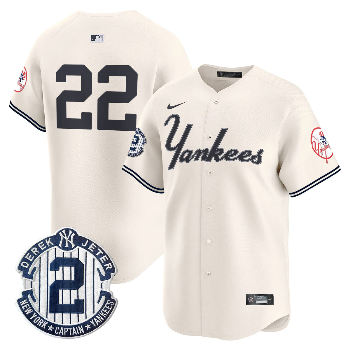 Men's Yankees Throwback Vapor Premier Limited Jersey V2 - All Stitched