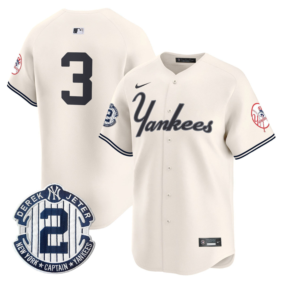 Men's Yankees Throwback Vapor Premier Limited Jersey V2 - All Stitched