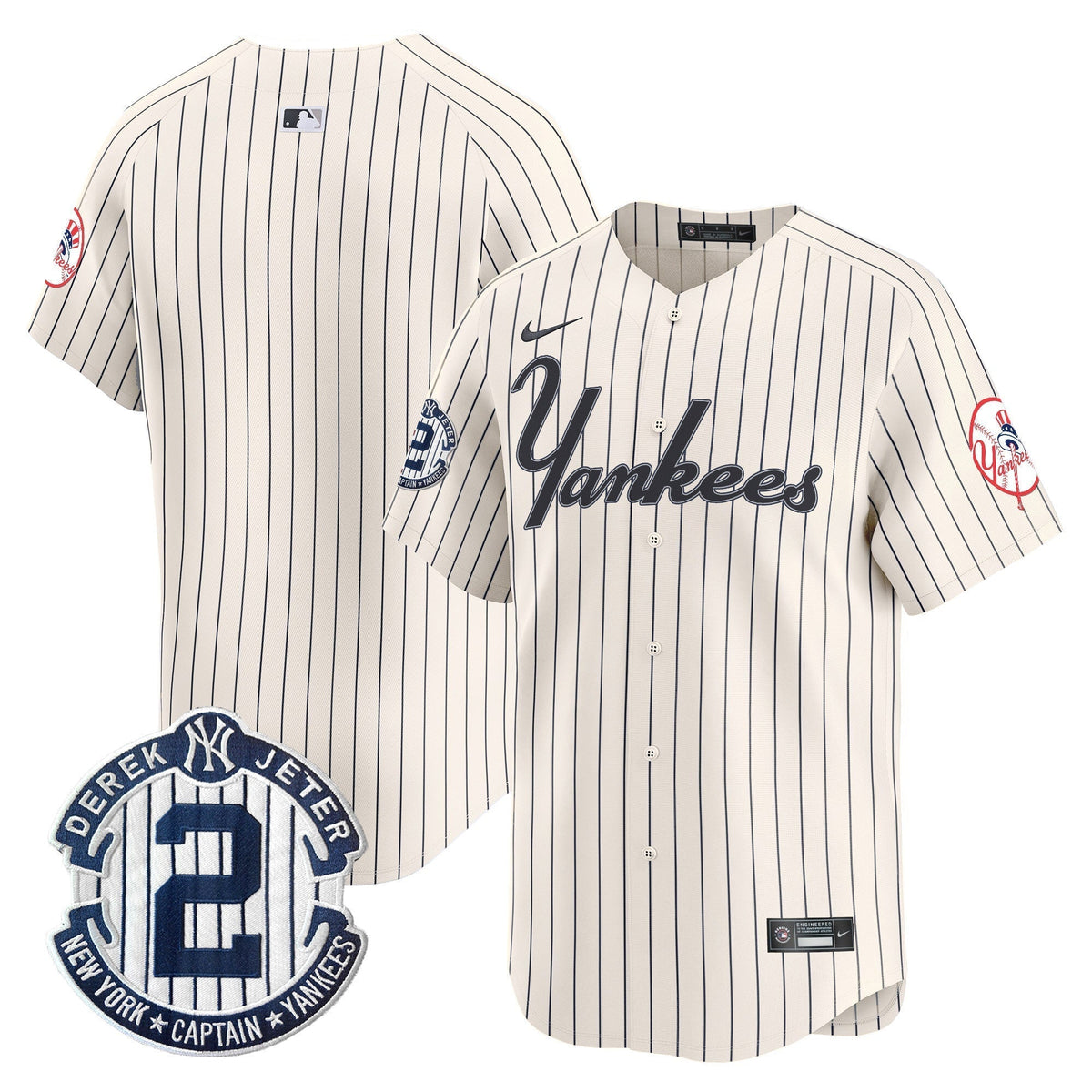 Men's Yankees Throwback Vapor Premier Limited Jersey V2 - All Stitched