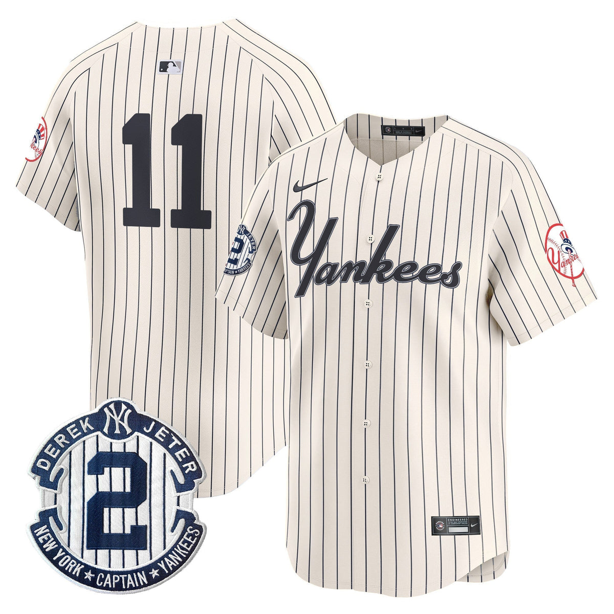 Men's Yankees Throwback Vapor Premier Limited Jersey V2 - All Stitched