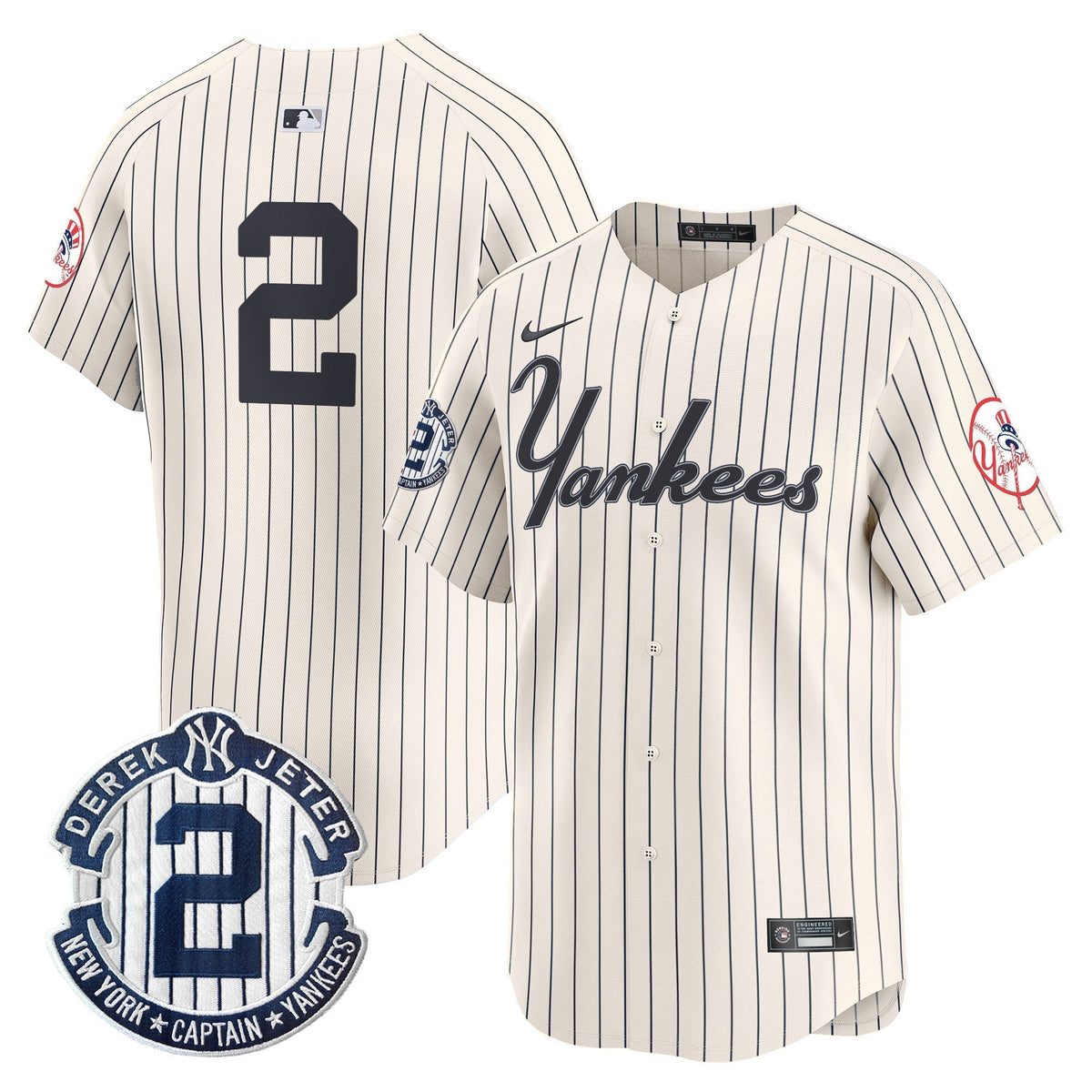Men's Yankees Throwback Vapor Premier Limited Jersey V2 - All Stitched