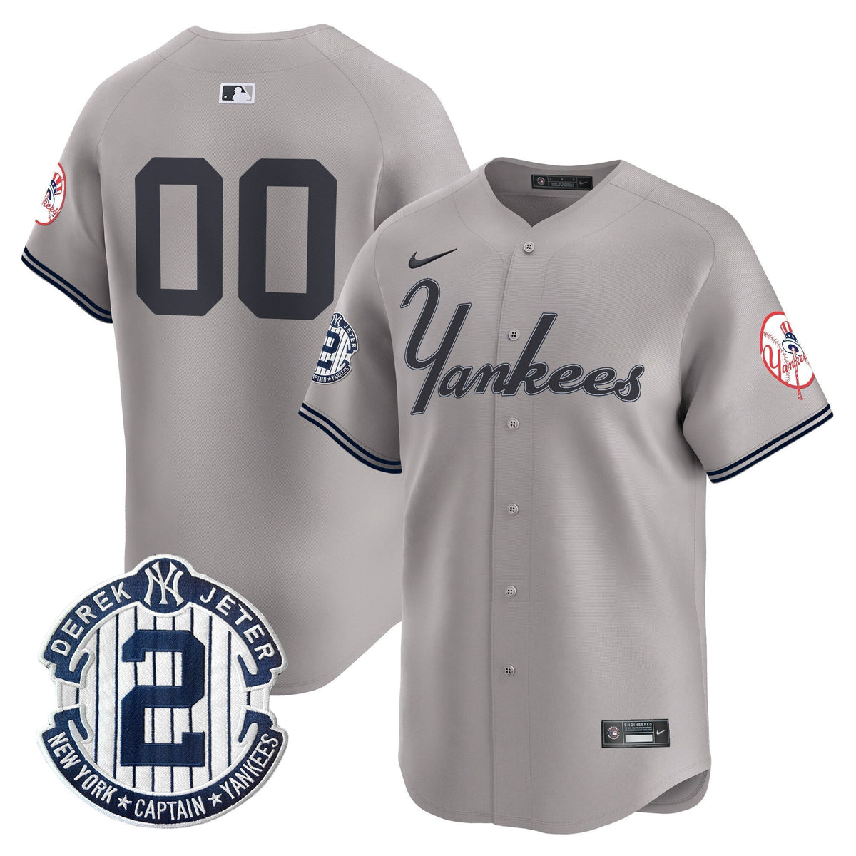 Yankees Throwback Vapor Premier Limited Custom Jersey V2 - All Stitched