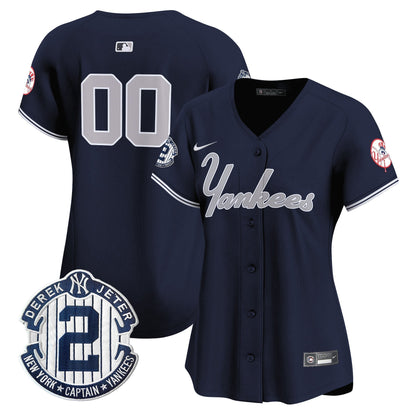 Yankees Throwback Vapor Premier Limited Custom Jersey V2 - All Stitched