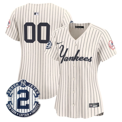 Yankees Throwback Vapor Premier Limited Custom Jersey V2 - All Stitched