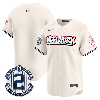 Men's New York Yankees Graffiti Vapor Premier Limited Jersey V2 - All Stitched