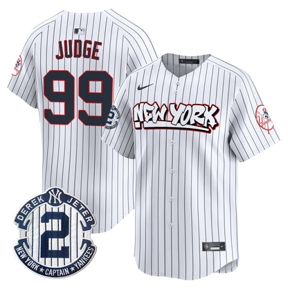 Men's New York Yankees Graffiti Vapor Premier Limited Jersey V2 - All Stitched