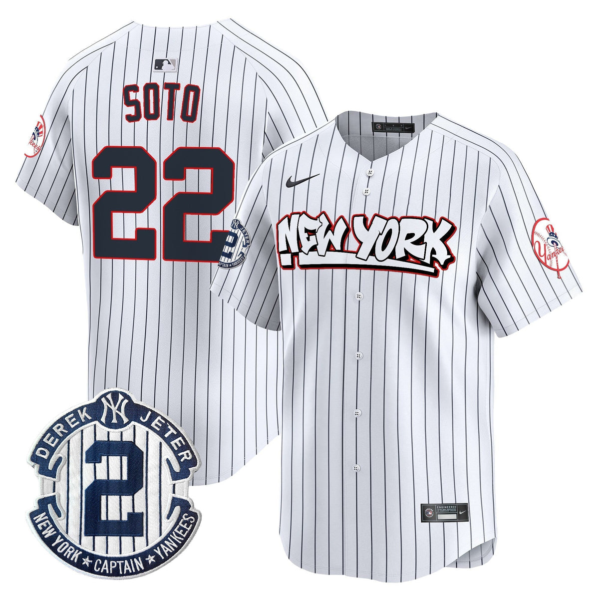 Men's New York Yankees Graffiti Vapor Premier Limited Jersey V2 - All Stitched