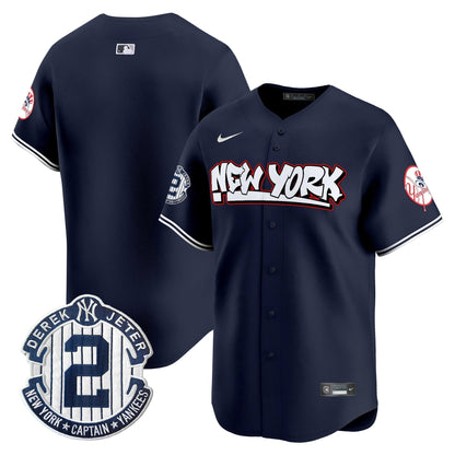 Men's New York Yankees Graffiti Vapor Premier Limited Jersey V2 - All Stitched