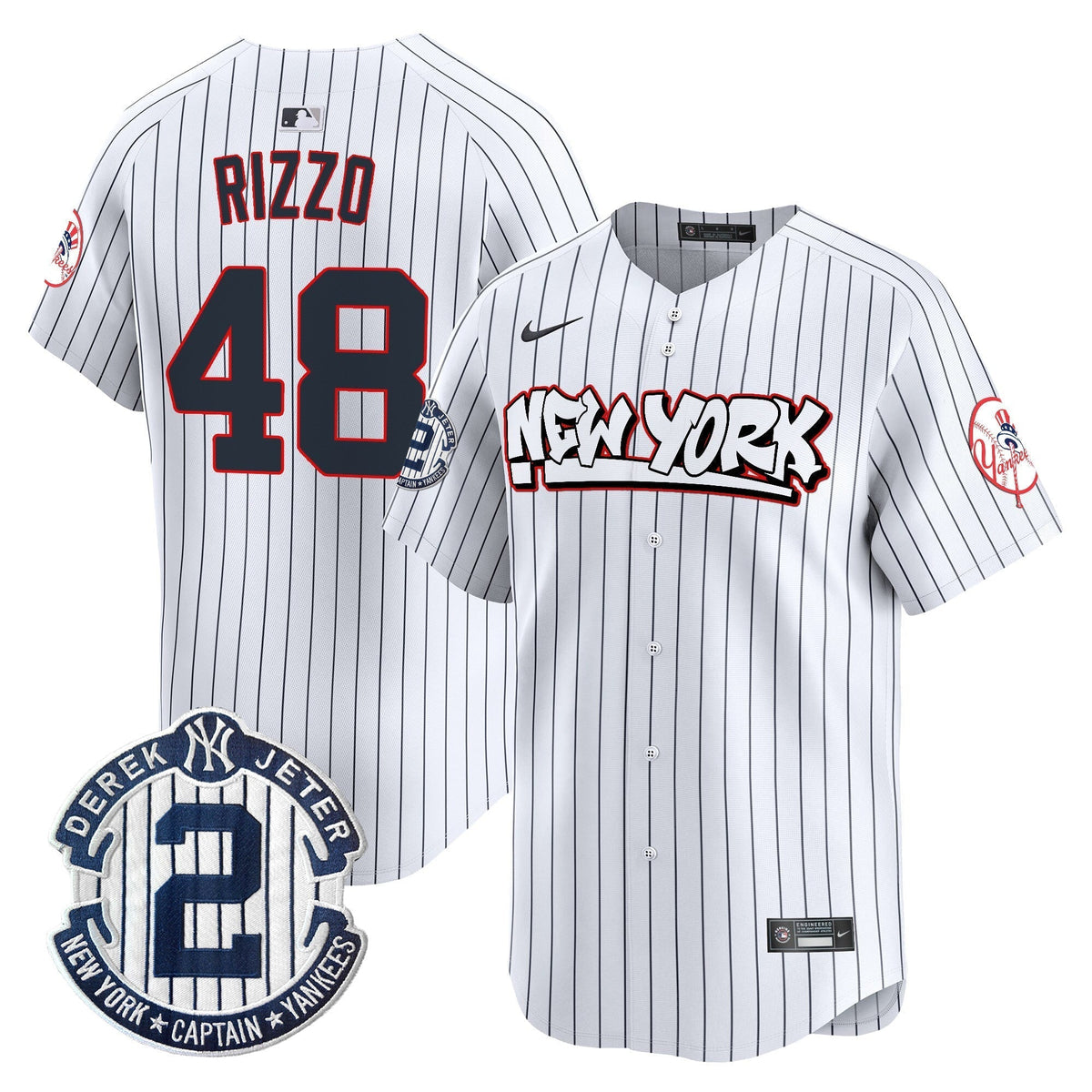 Men's New York Yankees Graffiti Vapor Premier Limited Jersey V2 - All Stitched