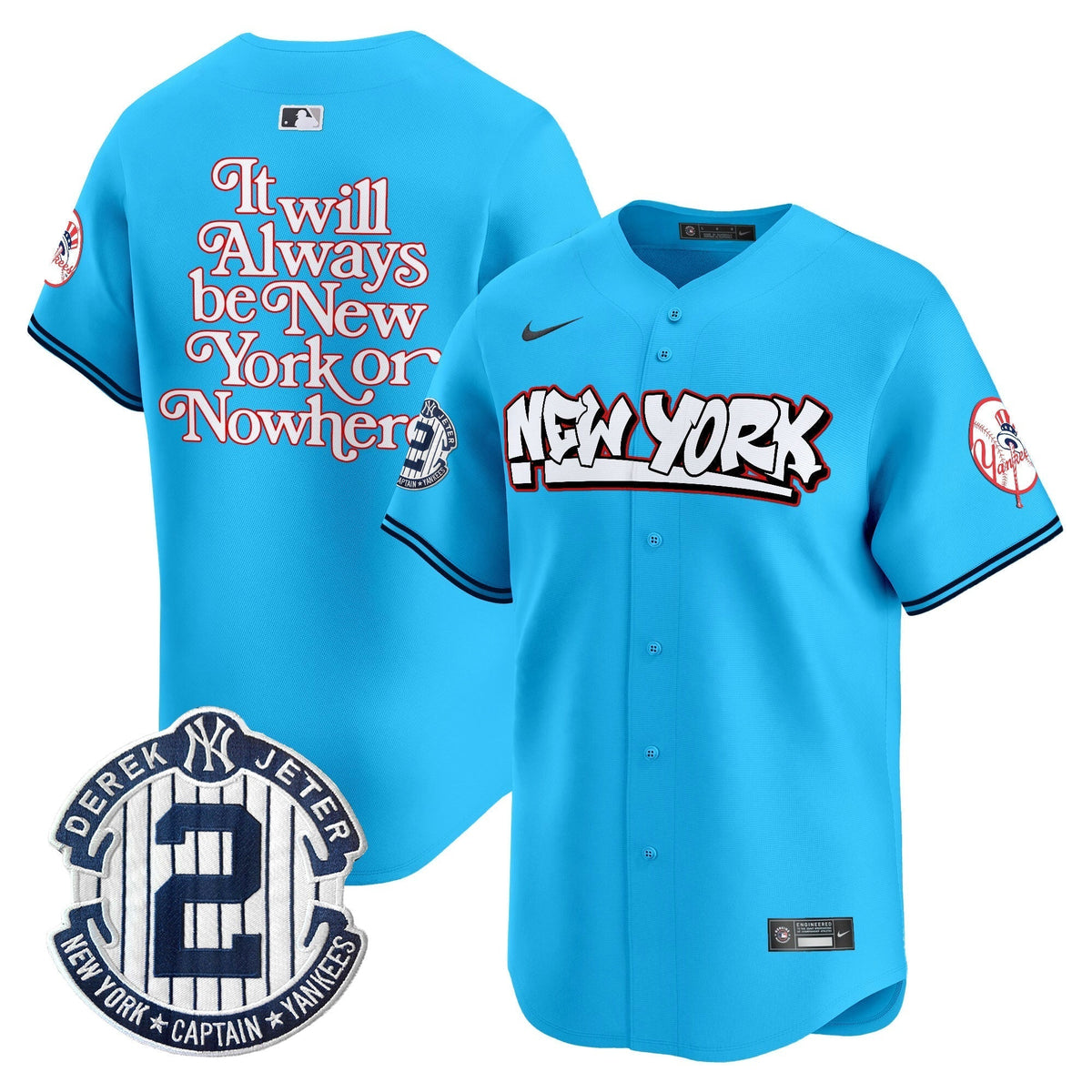 Men's New York Yankees Graffiti Vapor Premier Limited Jersey V2 - All Stitched