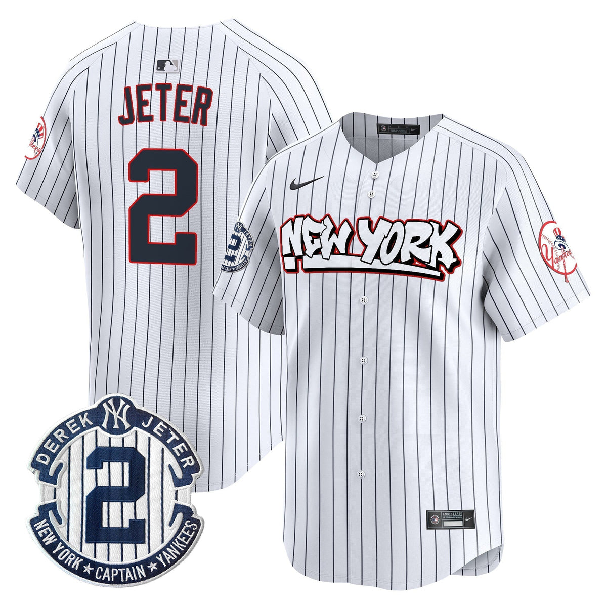 Men's New York Yankees Graffiti Vapor Premier Limited Jersey V2 - All Stitched