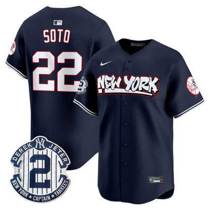 Men's New York Yankees Graffiti Vapor Premier Limited Jersey V2 - All Stitched