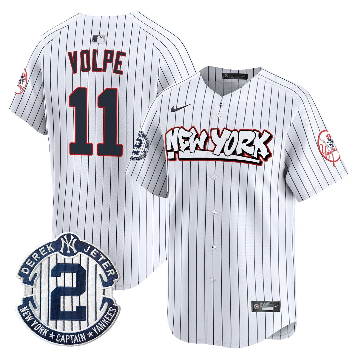 Men's New York Yankees Graffiti Vapor Premier Limited Jersey V2 - All Stitched