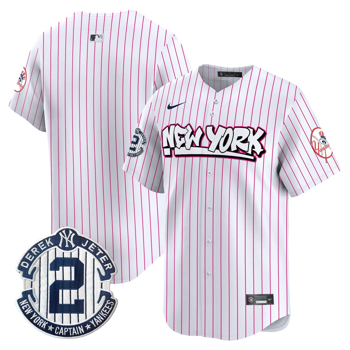 Men's New York Yankees Graffiti Vapor Premier Limited Jersey V2 - All Stitched