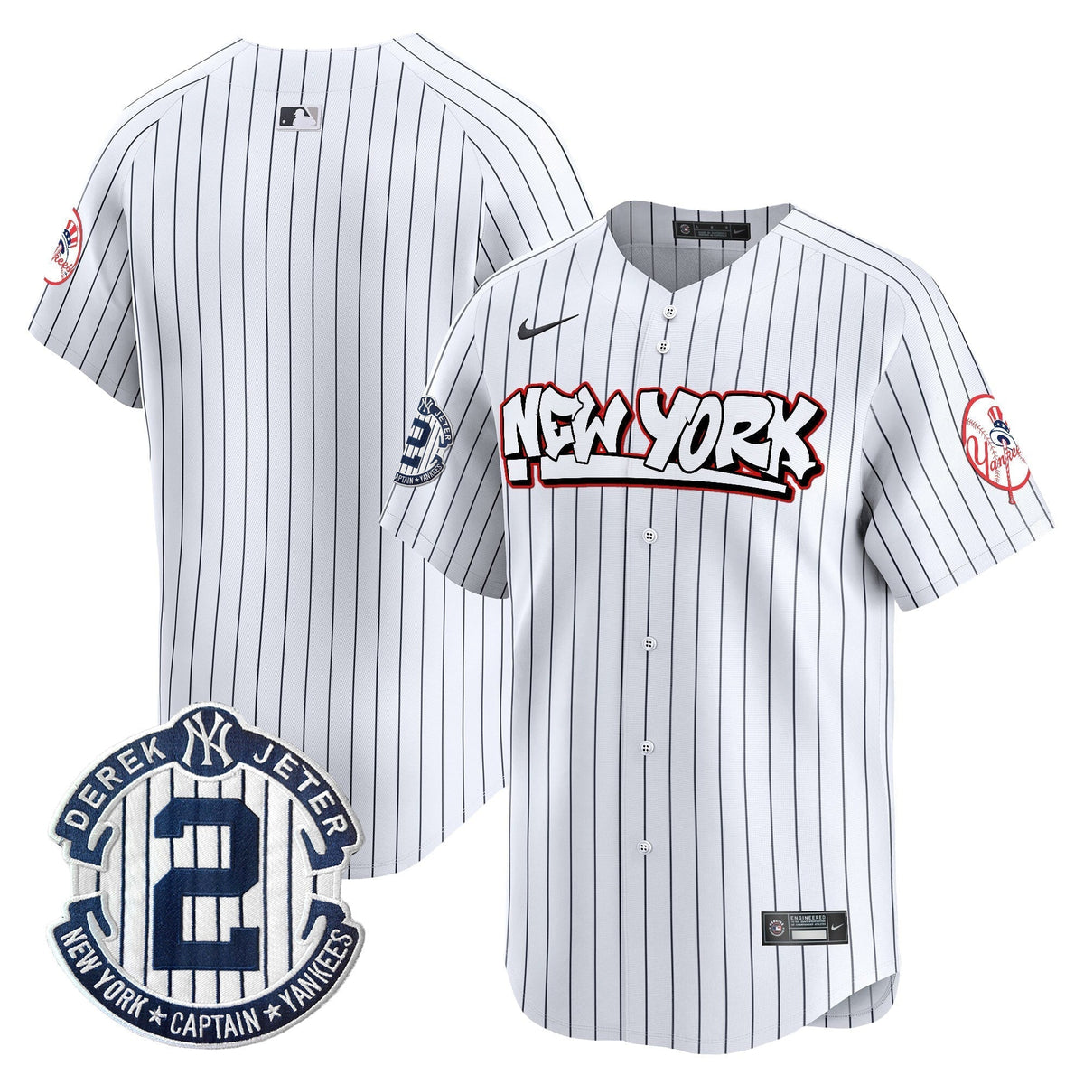 Men's New York Yankees Graffiti Vapor Premier Limited Jersey V2 - All Stitched