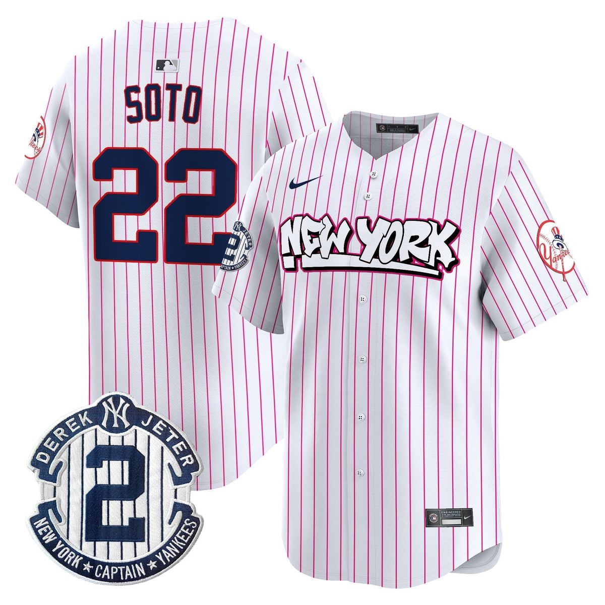 Men's New York Yankees Graffiti Vapor Premier Limited Jersey V2 - All Stitched