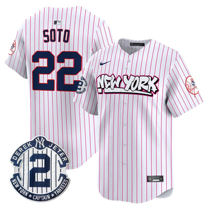 Men's New York Yankees Graffiti Vapor Premier Limited Jersey V2 - All Stitched