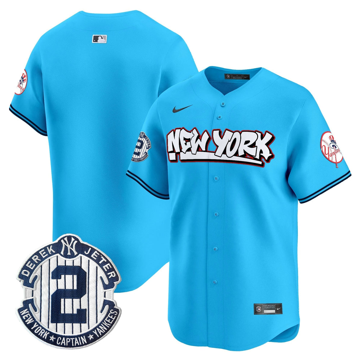 Men's New York Yankees Graffiti Vapor Premier Limited Jersey V2 - All Stitched