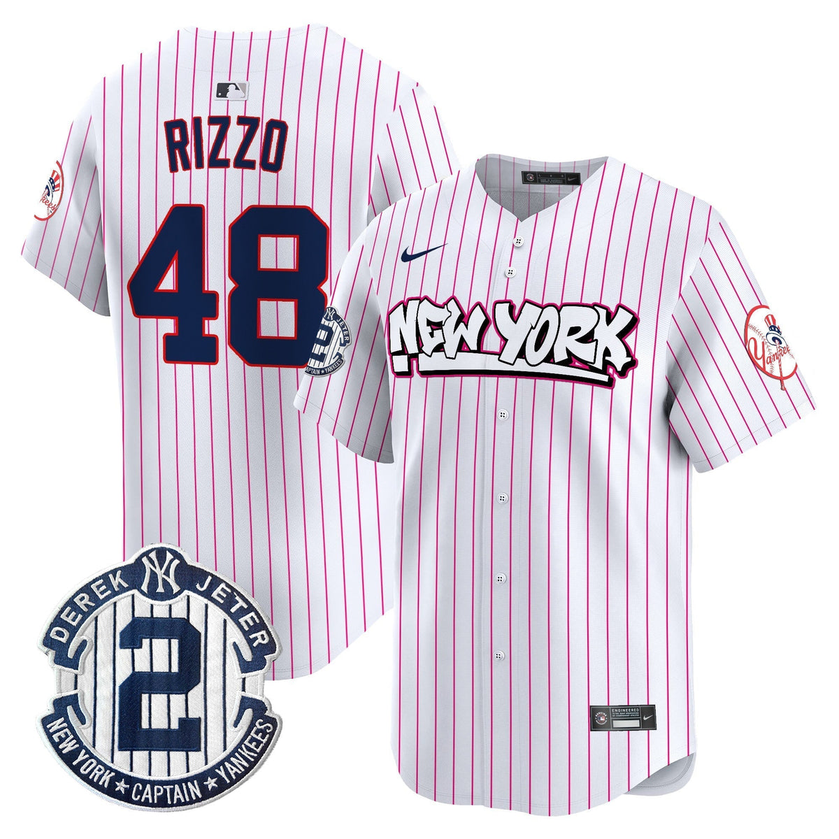 Men's New York Yankees Graffiti Vapor Premier Limited Jersey V2 - All Stitched