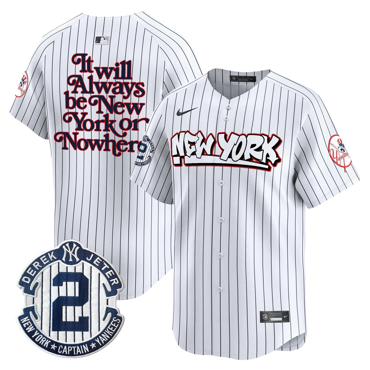 Men's New York Yankees Graffiti Vapor Premier Limited Jersey V2 - All Stitched