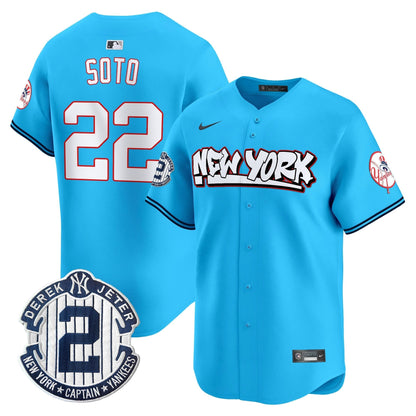 Men's New York Yankees Graffiti Vapor Premier Limited Jersey V2 - All Stitched