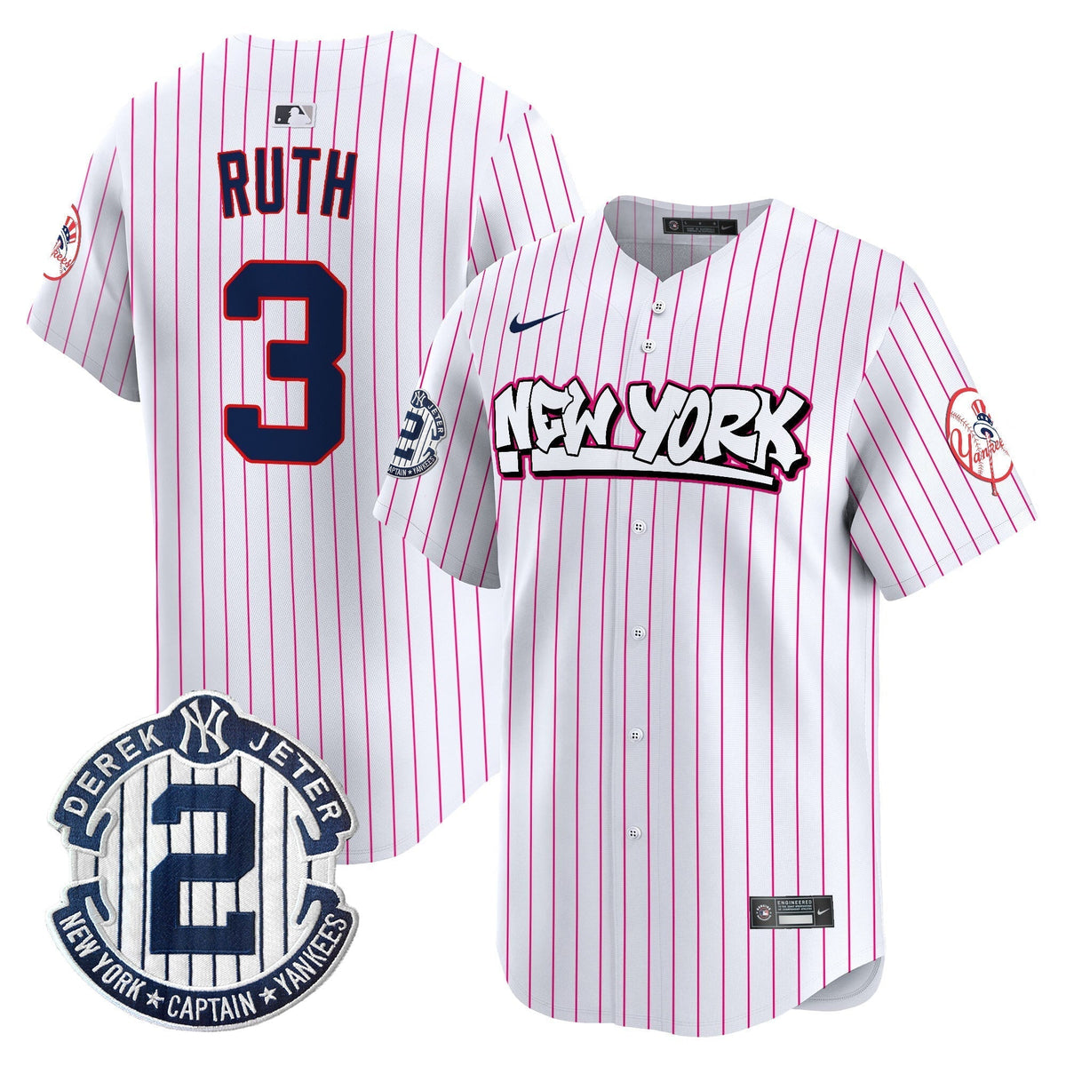 Men's New York Yankees Graffiti Vapor Premier Limited Jersey V2 - All Stitched