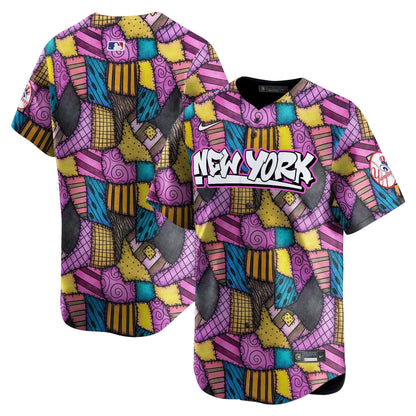 Yankees Patchwork Scraps Style Vapor Premier Limited Jersey - Printed