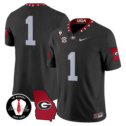 Men's Georgia Bulldogs 2024 Vapor Limited Jersey V3 - Georgia Map - All Stitched