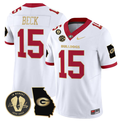 Men's Georgia Bulldogs 2024 Vapor Limited Jersey V3 - Georgia Map - All Stitched