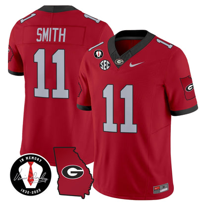 Men's Georgia Bulldogs 2024 Vapor Limited Jersey V3 - Georgia Map - All Stitched