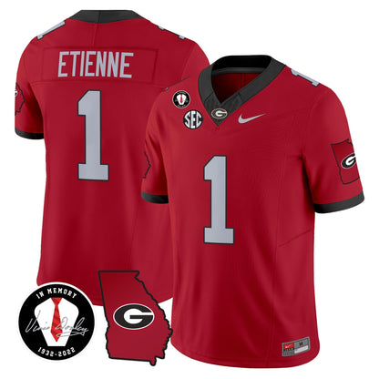 Men's Georgia Bulldogs 2024 Vapor Limited Jersey V3 - Georgia Map - All Stitched