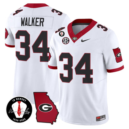 Men's Georgia Bulldogs 2024 Vapor Limited Jersey V3 - Georgia Map - All Stitched