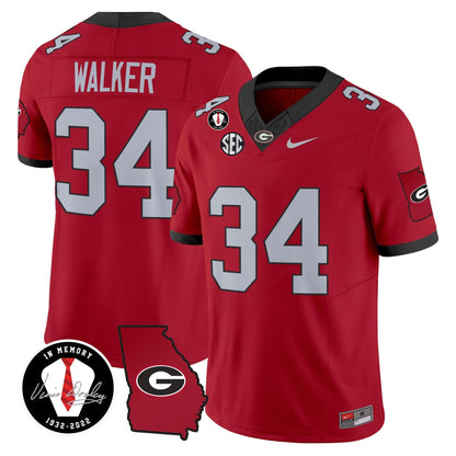 Men's Georgia Bulldogs 2024 Vapor Limited Jersey V3 - Georgia Map - All Stitched