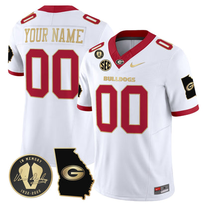 Georgia Bulldogs 2024 Vapor Limited Custom Jersey V3 - Georgia Map - All Stitched