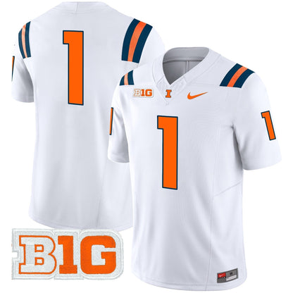 Men's Illinois Fighting Illini 2025 Vapor Limited Jersey - All Stitched