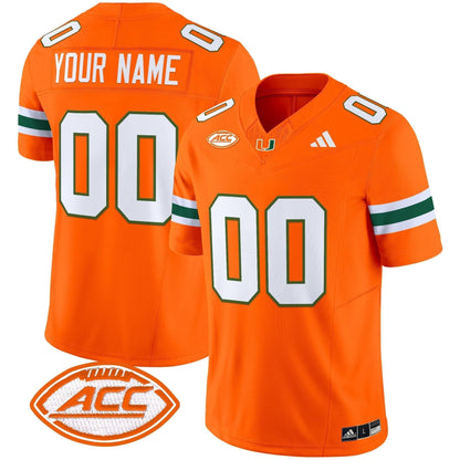 Miami Hurricanes 2025 Vapor Limited Custom Jersey - All Stitched