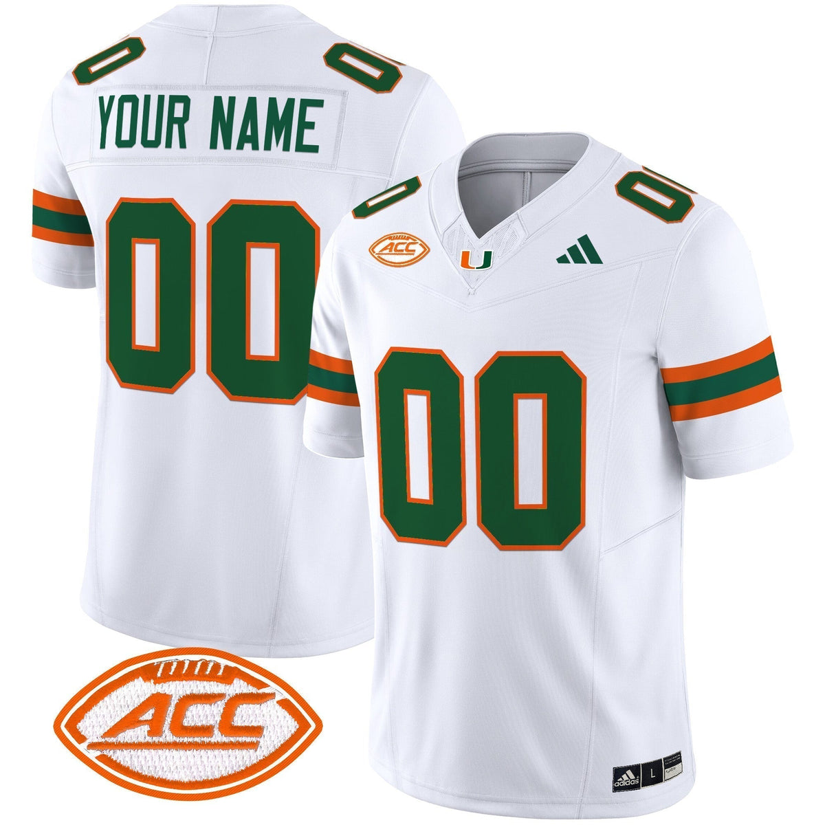 Miami Hurricanes 2025 Vapor Limited Custom Jersey - All Stitched