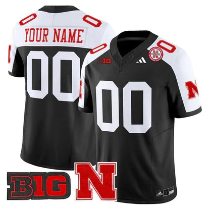 Custom Nebraska Football 2025 "Blackout" Jersey - Stitched