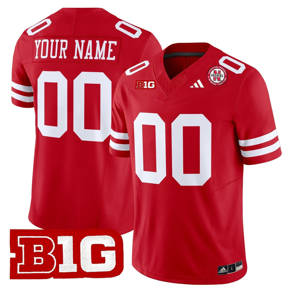 Nebraska Cornhuskers 2025 Vapor Limited Custom Jersey - All Stitched