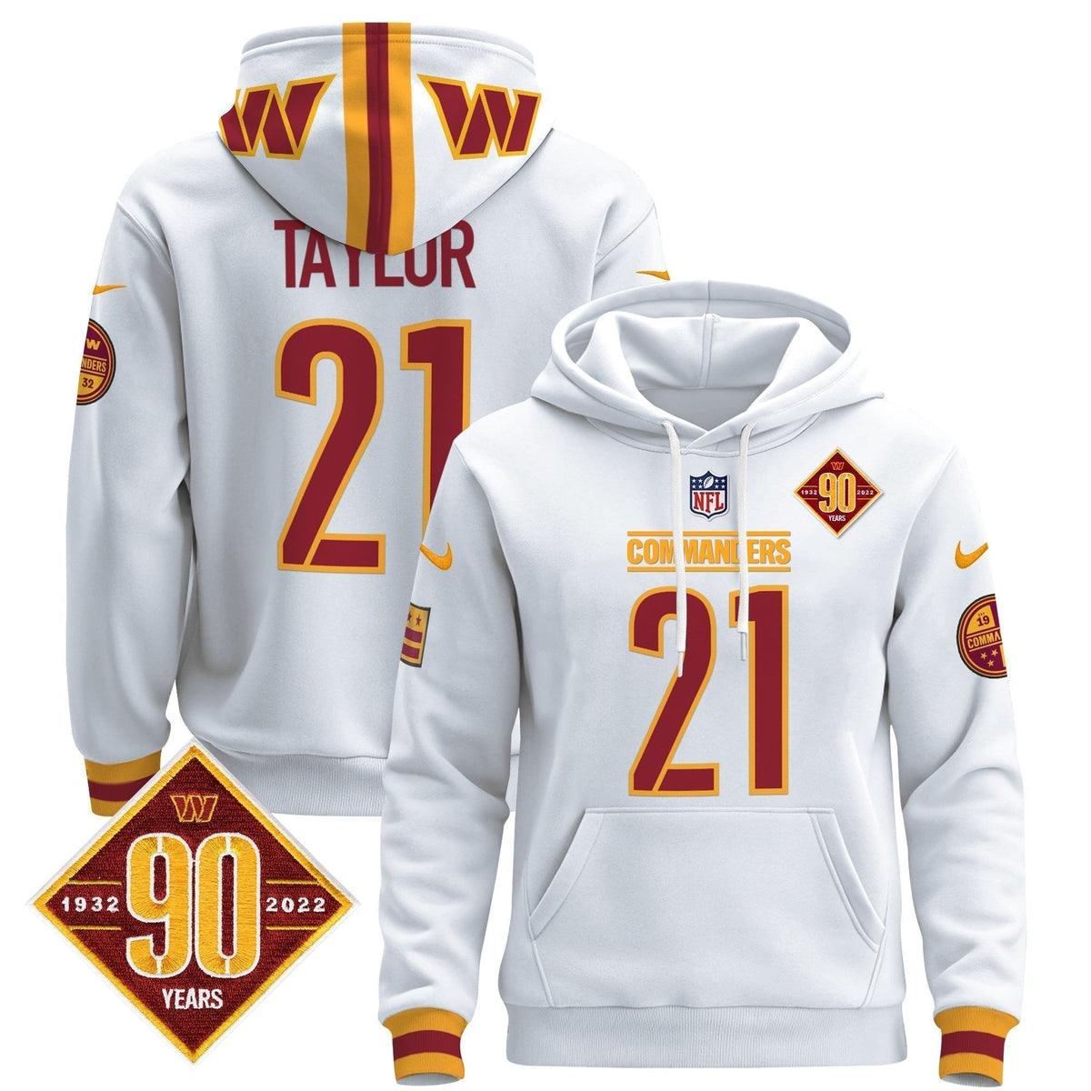 Men's Washington Commanders 2024 Pullover Hoodie - All Stitched