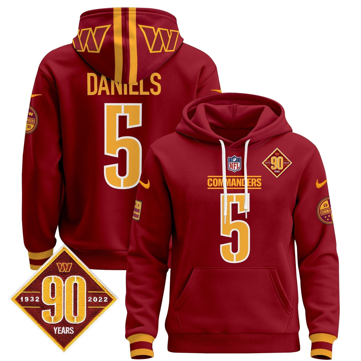 Men's Washington Commanders 2024 Pullover Hoodie - All Stitched