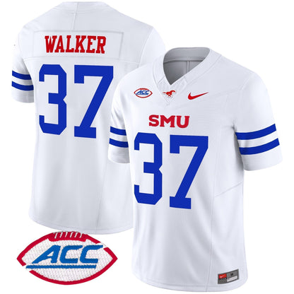 Men's SMU Mustangs 2024 Vapor Limited Jersey - All Stitched