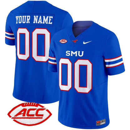 SMU Mustangs 2024 Vapor Limited Custom Jersey - All Stitched