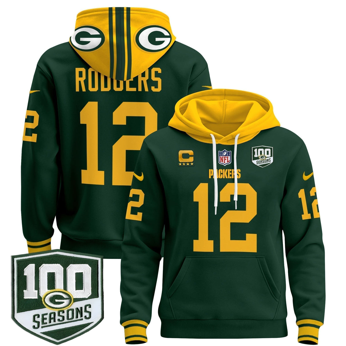 GB Throwback 2024 Pullover Hoodie - Stitched
